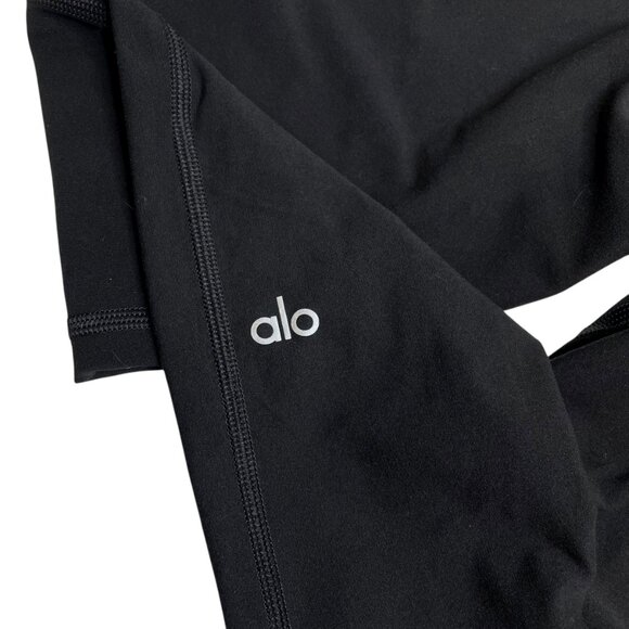 Alo High-Waist Alosoft Lounge Legging Solid Black Small - Picture 8 of 8